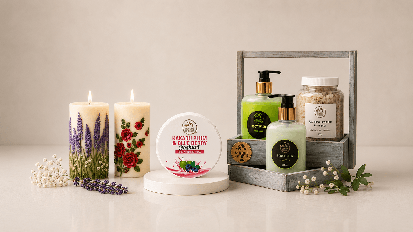 Luxury Lifestyle Candles and Bath Essentials